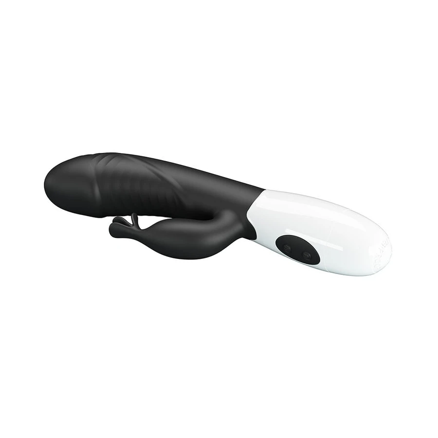 PRETTY LOVE - VIBRATORE A CONIGLIO RASMUSSEN 30 FUNZIONI NERO